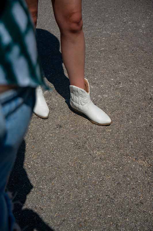 white cowgirl boots